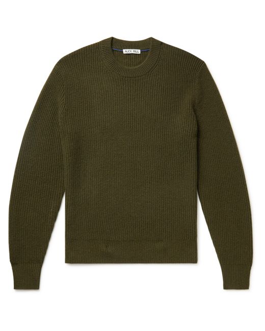 Alex Mill Jordan Ribbed Brushed-Cashmere Sweater