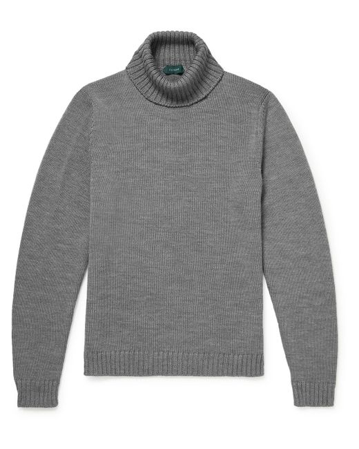 Incotex Slim-Fit Merino Wool Rollneck Sweater