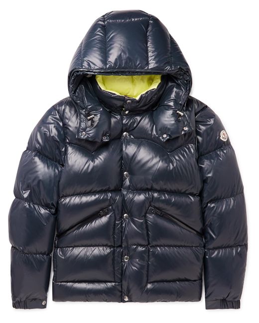 Moncler Coutard Quilted Glossed-Shell Hooded Down Jacket
