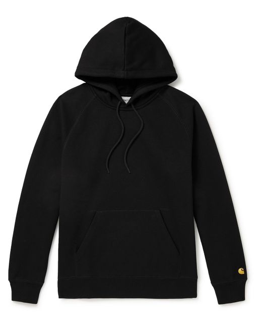 Carhartt Wip Chase Logo-Embroidered Cotton-Blend Jersey Hoodie