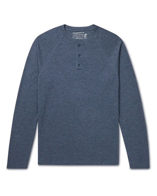 Faherty Pima Cotton and Modal-Blend Henley T-Shirt