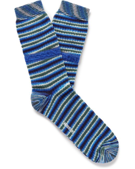 Missoni Striped Cotton-Blend Socks