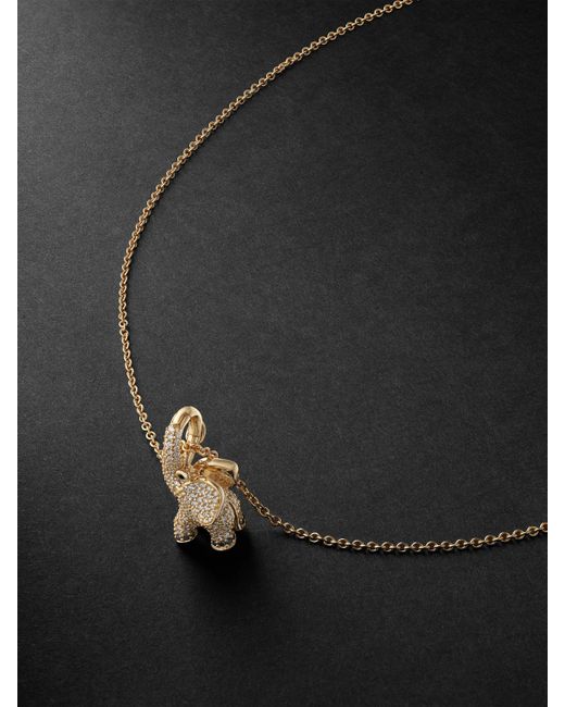 Ole Lynggaard Copenhagen Elephant Diamond Necklace
