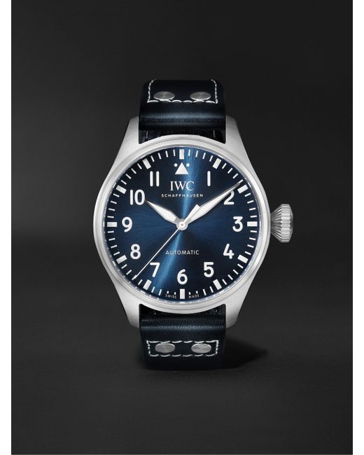 Iwc Schaffhausen Big Pilots Automatic 43mm Stainless Steel and Leather Watch Ref. No. IW329303