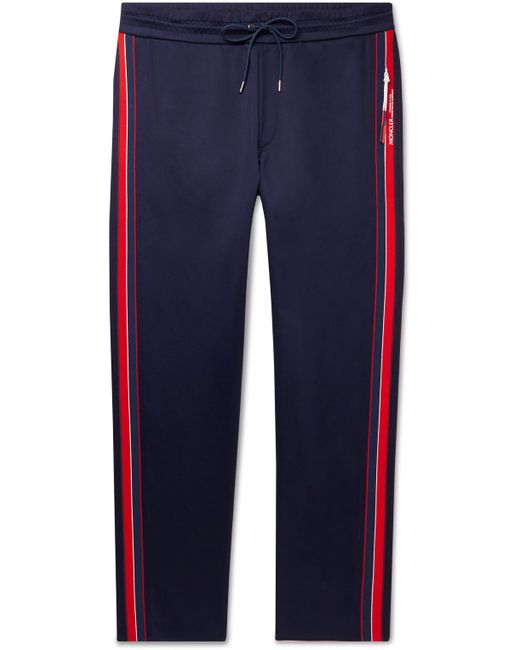 Moncler Straight-Leg Striped Tech-Jersey Sweatpants