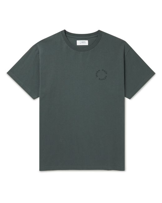 7 Days Active Logo-Print Organic Cotton-Jersey T-Shirt