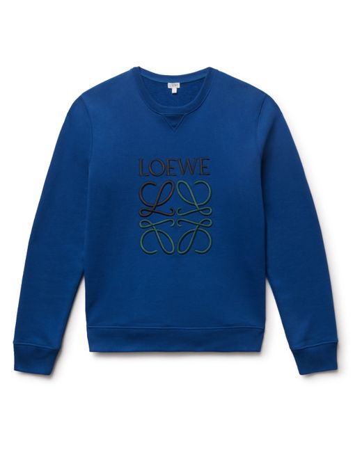 Loewe Logo-Embroidered Cotton-Jersey Sweatshirt