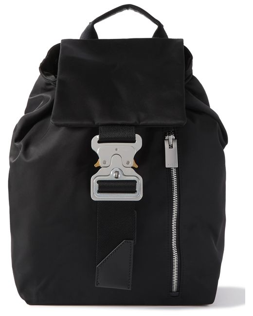 1017 Alyx 9Sm Leather-Trimmed Recycled Nylon Backpack