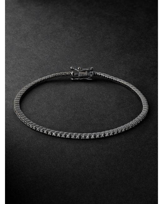 Kolours Jewelry Spectra Blackened Gold Diamond Tennis Bracelet