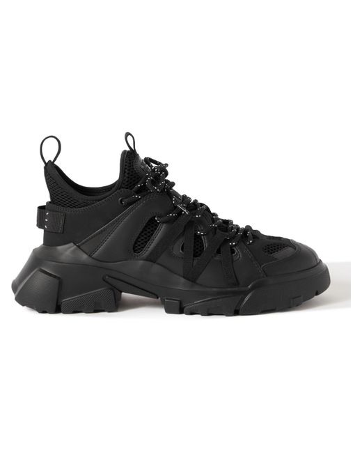 McQ Alexander McQueen Orbyt Descender 2.0 Mesh and Faux Leather Sneakers