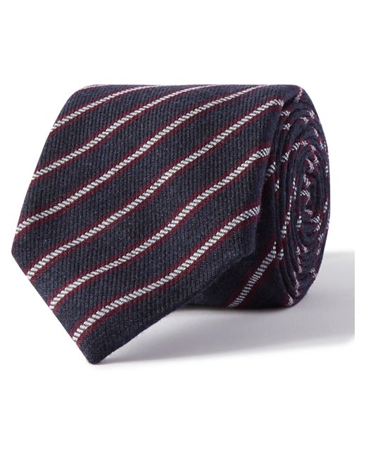 Sulka Striped Wool and Silk-Blend Jacquard Tie one