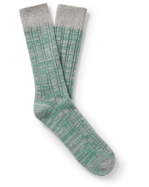 Thunders Love Ribbed Wool-Blend Socks
