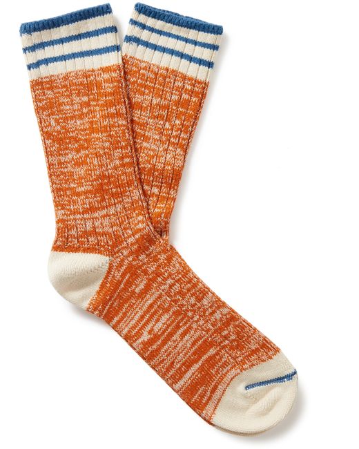 Thunders Love Oceanside Striped Cotton-Blend Socks