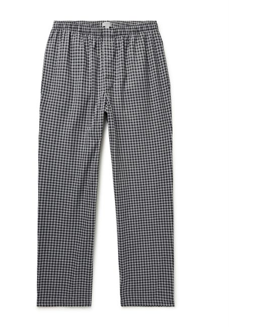 Sunspel Checked Cotton Pyjama Trousers
