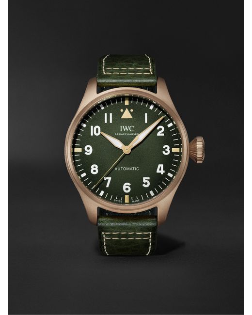 Iwc Schaffhausen Big Pilots Spitfire Automatic 43mm Bronze and Leather Watch Ref. No. IW329702