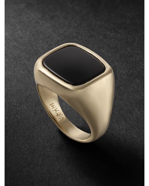 Jacquie Aiche Onyx Signet Ring