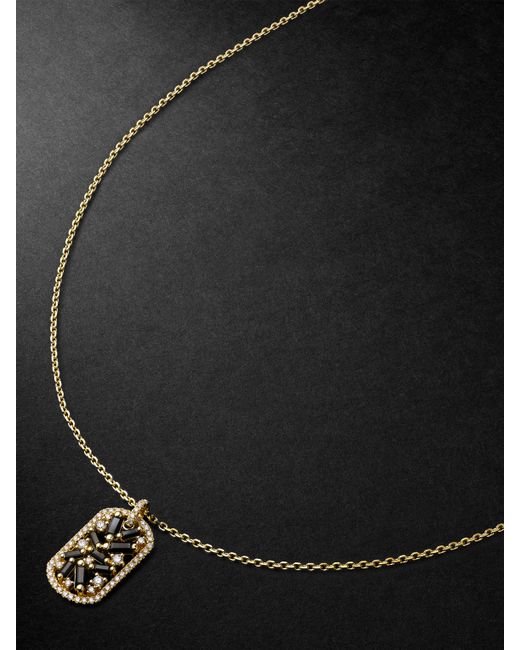Suzanne Kalan Gold Sapphire and Diamond Pendant Necklace