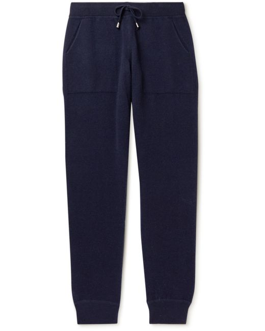Thom Sweeney Tapered Wool and Cashmere-Blend Sweatpants
