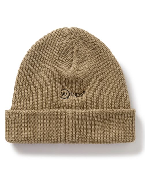 Wtaps Logo-Embroidered Knitted Beanie
