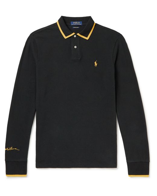Polo Ralph Lauren Logo-Embroidered Cotton-Piqué Polo Shirt