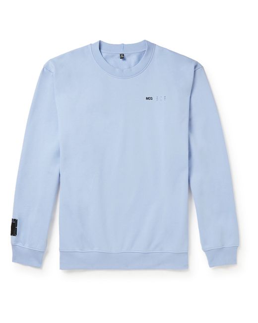 McQ Alexander McQueen Logo-Appliquéd Printed Cotton-Jersey Sweatshirt