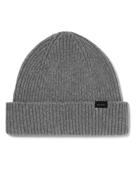 Paul Smith Ribbed Cashmere and Wool-Blend Beanie