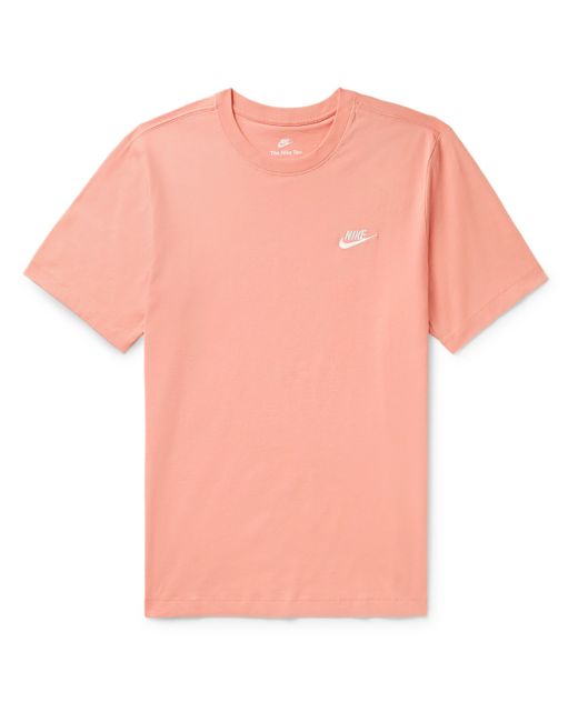 Nike Sportswear Club Logo-Embroidered Jersey T-Shirt