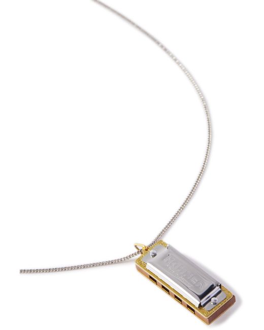 Lemaire Burnished Gold and Tone Necklace