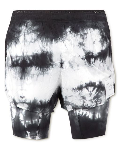 Satisfy Layered Tie-Dye TechSilk and Justice Shorts