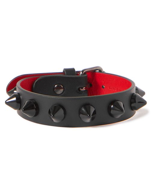 Christian Louboutin Spiked Leather Bracelet