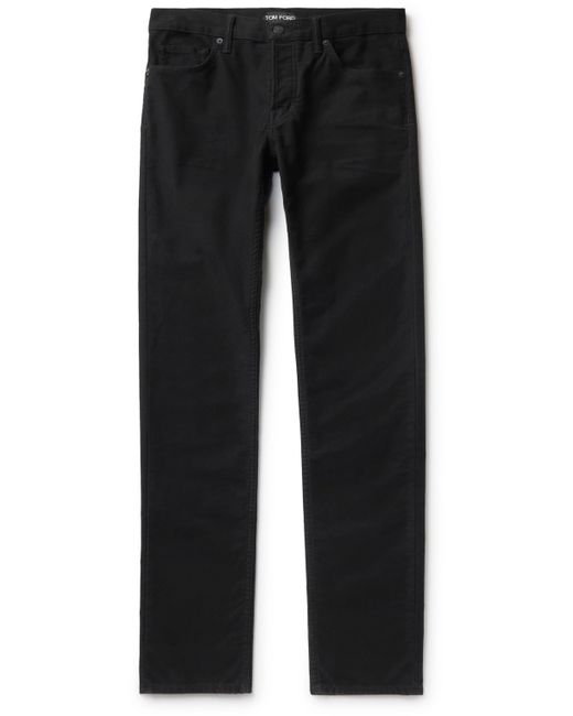 Tom Ford Slim-Fit Stretch-Cotton Moleskin Trousers