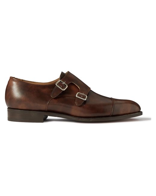 Tricker'S Leavenworth Burnished-Leather Monk-Strap Shoes