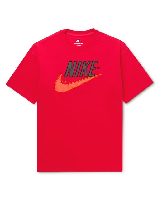 Nike Sportswear Trend Max 90 Logo-Embroidered Cotton-Jersey T-Shirt
