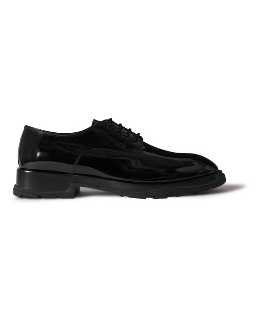 Alexander McQueen Glossed-Leather Derby Shoes