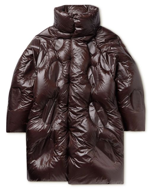 Moncler Genius Dingyun Zhang Iaphia Oversized Quilted Glossed-Shell Hooded Down Coat