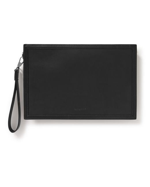 Burberry Logo-Debossed Leather Pouch
