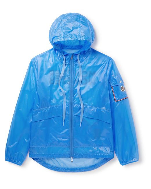 Moncler Ebizo Logo-Print Nylon-Ripstop Hooded Jacket