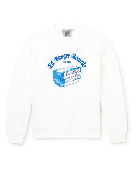 Carhartt Wip Ed Banger Printed Fleece-Back Cotton-Jersey Sweatshirt