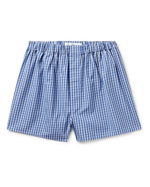 Turnbull & Asser Checked Cotton Boxer Shorts