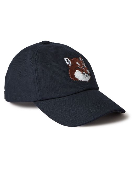 Maison Kitsuné Logo-Embroidered Cotton-Blend Twill Baseball Cap