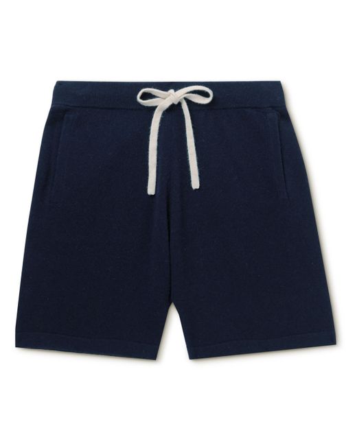 Allude Straight-Leg Virgin Wool and Cashmere-Blend Shorts