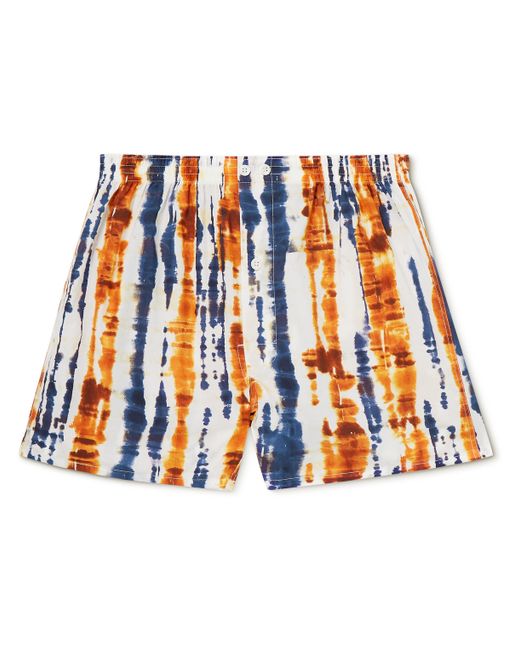 Anonymous Ism Tie-Dyed Cotton Boxer Shorts