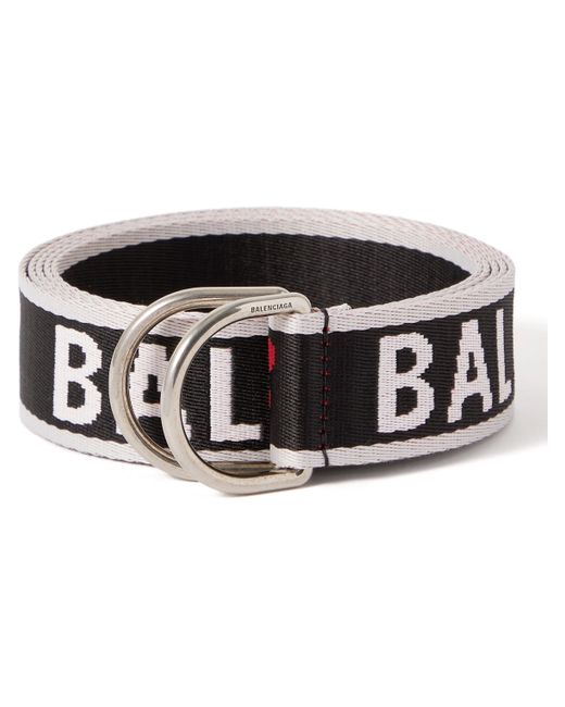 Balenciaga 3.5cm Logo-Jacquard Canvas Belt