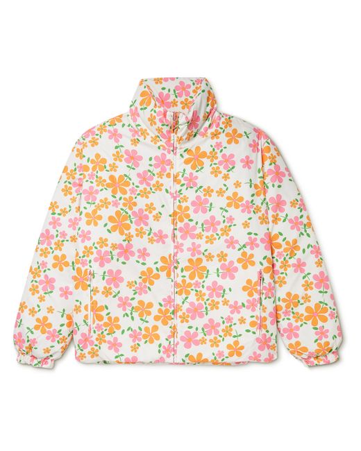Erl Floral-Print Shell Down Jacket