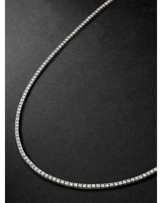 Kolours Jewelry Spectra White Gold Diamond Necklace