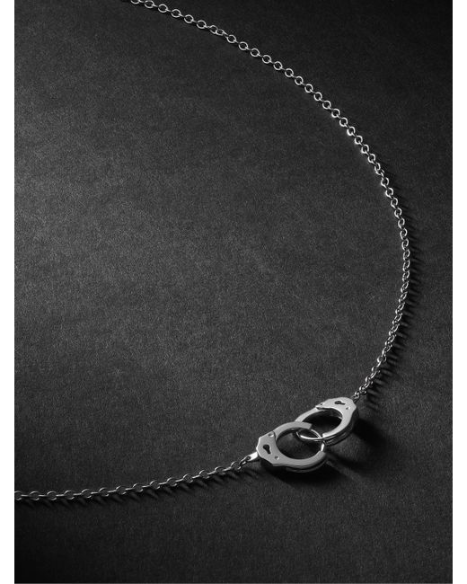 Maria Tash Handcuff 8mm 14-Karat White Gold Necklace