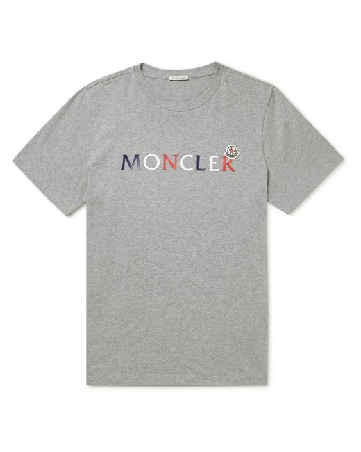Moncler Logo-Print Cotton-Jersey T-shirt