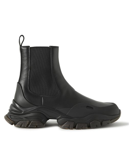 Moncler Genius 6 Moncler 1017 ALYX 9SM Ary Rubber-Trimmed Leather Chelsea Boots