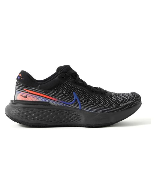 Nike Running ZoomX Invincible Run Rubber-Trimmed Flyknit Running Sneakers
