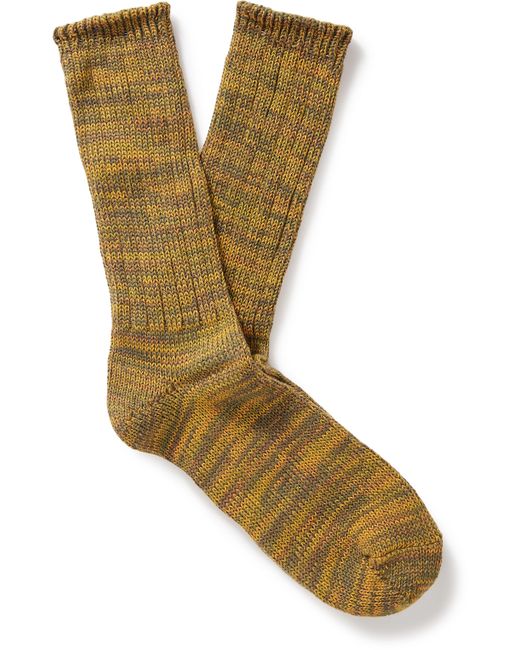 Anonymous Ism Ribbed Cotton-Blend Socks